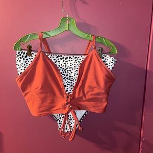 High waisted bathing suit